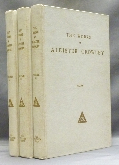 Os 3 volumes de The Collected Works of Aleister Crowley